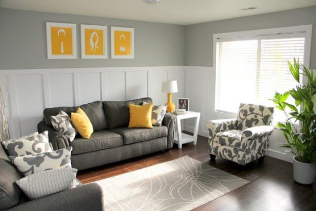 Featured image of post Dark Grey And Mustard Living Room - Pink and grey done right in the nursery.