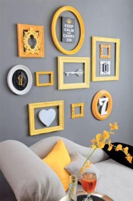 41 Stylish Grey  And Yellow  Living Room  D cor Ideas  DigsDigs