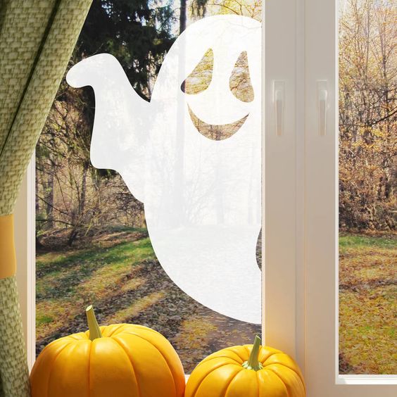 sweet ghost sticker is right you need if theres no time for crafting or as last - Last Minute Halloween Decorations sweet ghost sticker is right you need if theres no time for crafting or as last - Last Minute Halloween Decorations
