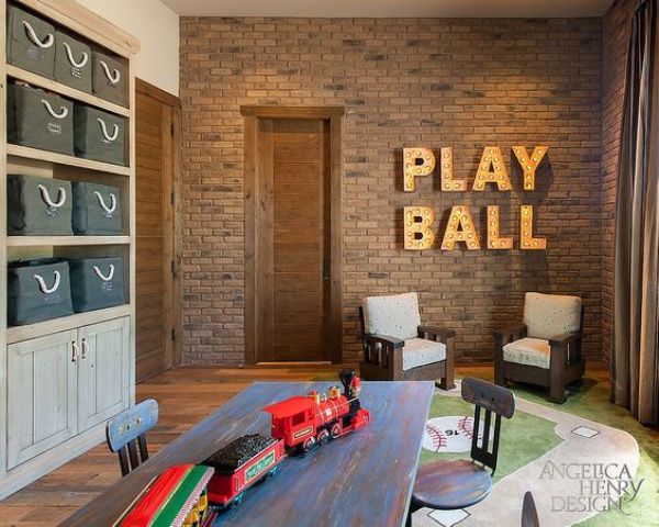 32 Edgy Brick Walls Ideas For Kids' Rooms - DigsDigs
