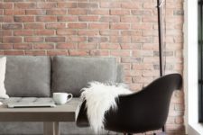 24 brick wall imitation for an eye-catching look