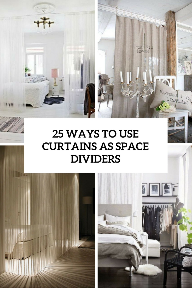 25 Ways To Use Curtains As E Dividers Digsdigs