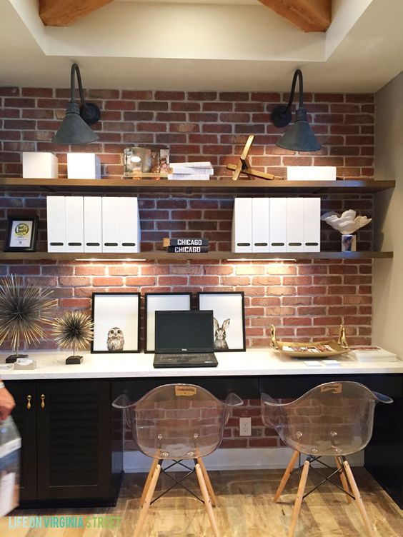 34 Home  Office Designs With Exposed Brick Walls  DigsDigs