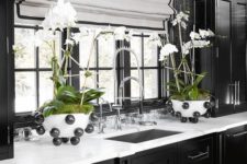 dark moody kitchen
