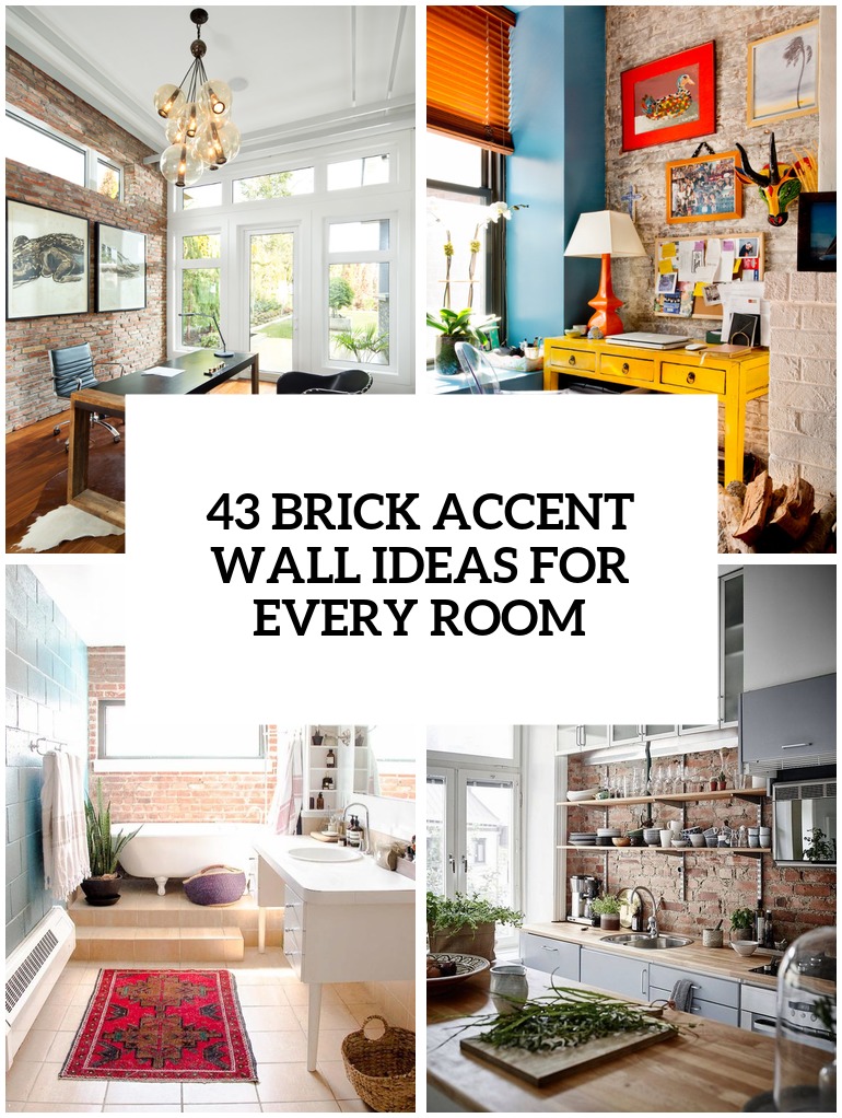 trendy brick accent walls for every room cover