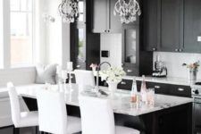 black kitchen design
