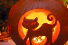 32 cute cat pumpkin lantern