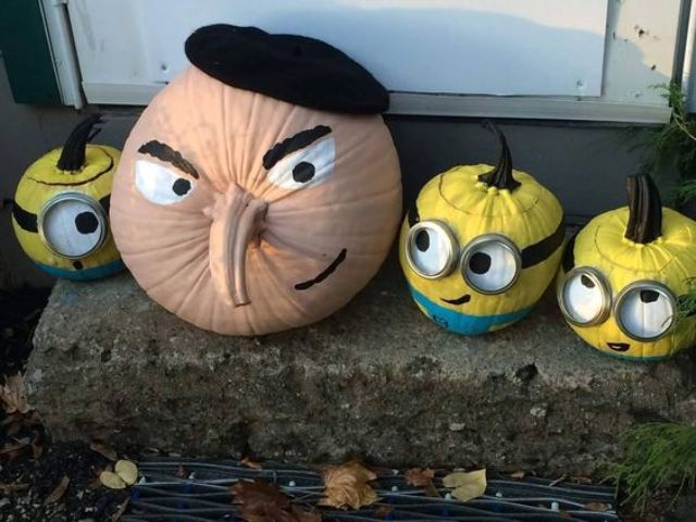 One for all 2018 pumpkin carving large gourd  rArt