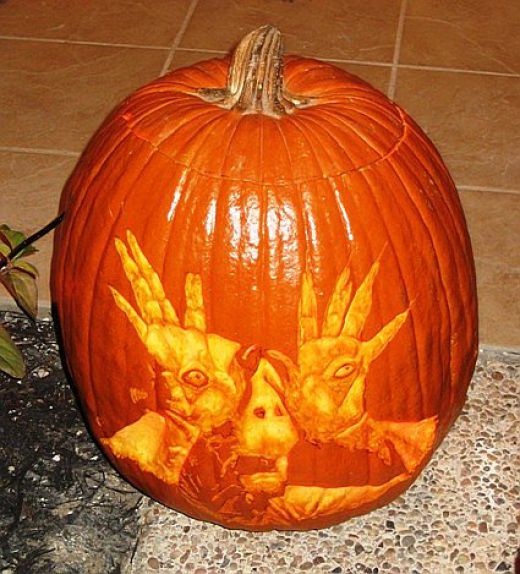 Pan's Labyrinth pumpkin carving