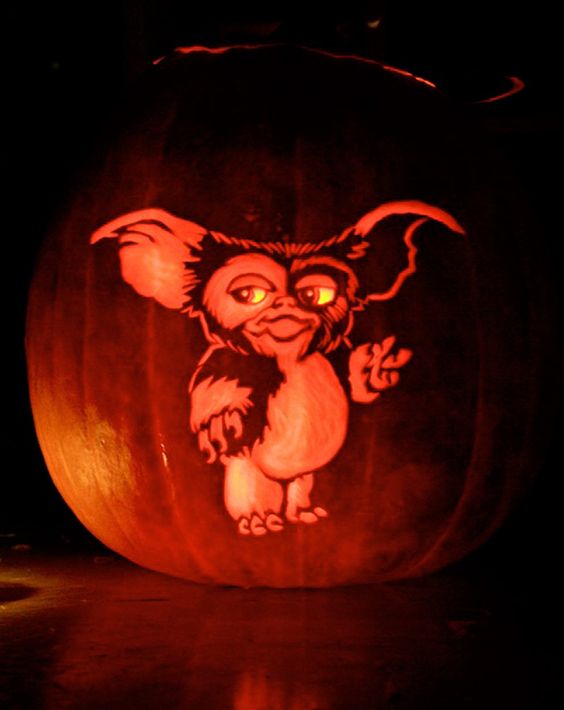 Gizmo Pumpkin Carving Stencils