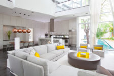 grey yellow living room ideas
