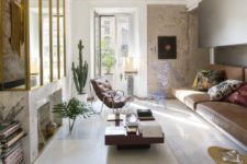 01 This modern home in Milan strikes with a stylish blends of various parts and details, and it shows how a rock’n’roll retreat can look