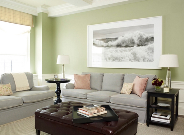 30 green and grey living room décor ideas - digsdigs