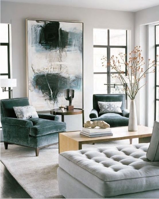 37 green and grey living room décor ideas - digsdigs