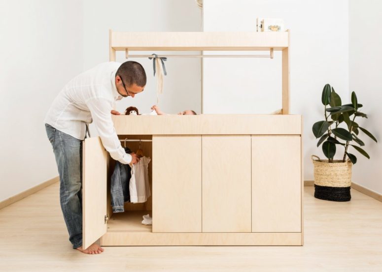 This cabinet can be used for clothes and toy storage of your kid