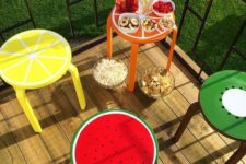 05 cheerful fruit hacks for Frosta stools are ideal for the summer parties
