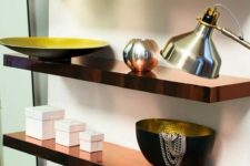 05 copper IKEA Lack shelves hack for a stylish space