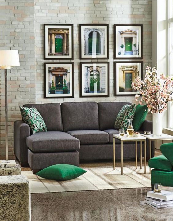 37 Green And Grey Living Room Décor Ideas - DigsDigs 37 Green And Grey Living Room Décor Ideas - Digsdigs