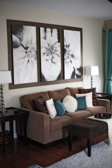 33 Cool Brown And Blue Living Room Designs Digsdigs