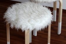10 faux fur covers for IKEA Frosta stools for cold seasons