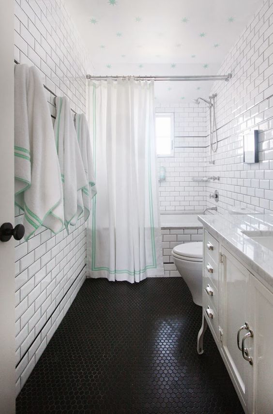 45 Trendy Penny Tiles Ideas For Bathrooms