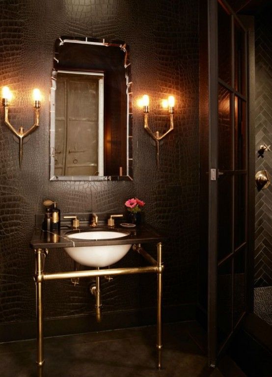 32 Dark Moody Bathroom Designs That Impress - DigsDigs