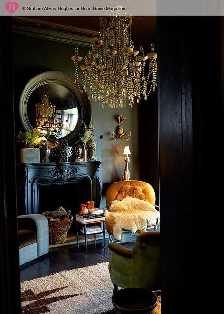 30 Dark Moody Living Room Décor Ideas - DigsDigs