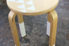 16 highlight your stool with white paint