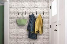 22 white brick peel and stick wallpaper will let you add style without many efforts