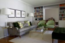 23 create texture and visual appeal by mixing and matching favorite fabrics of green and grey colors