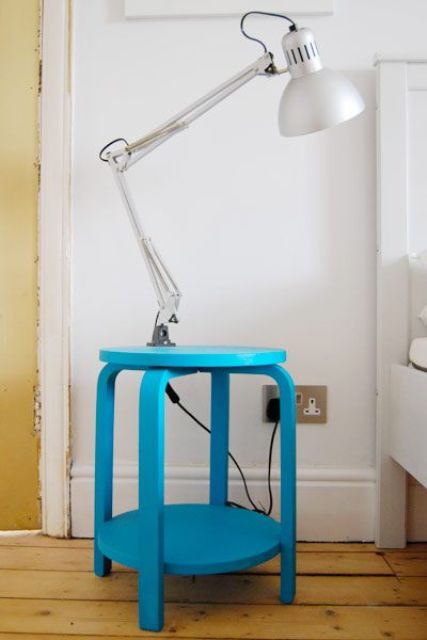 IKEA Frosta bedside table in blue