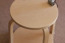 29 make a side table with two tops to accomodate more things, you just need two Frosta stools