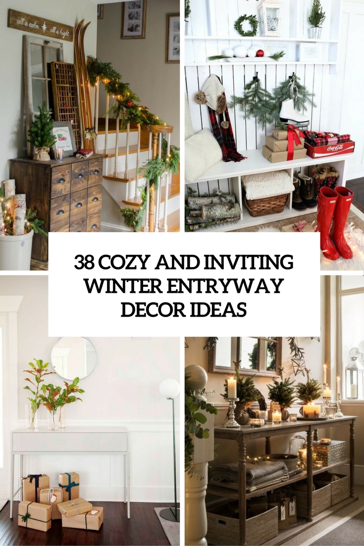 Pretty Winter Foyer Decorating Ideas - StoneGable