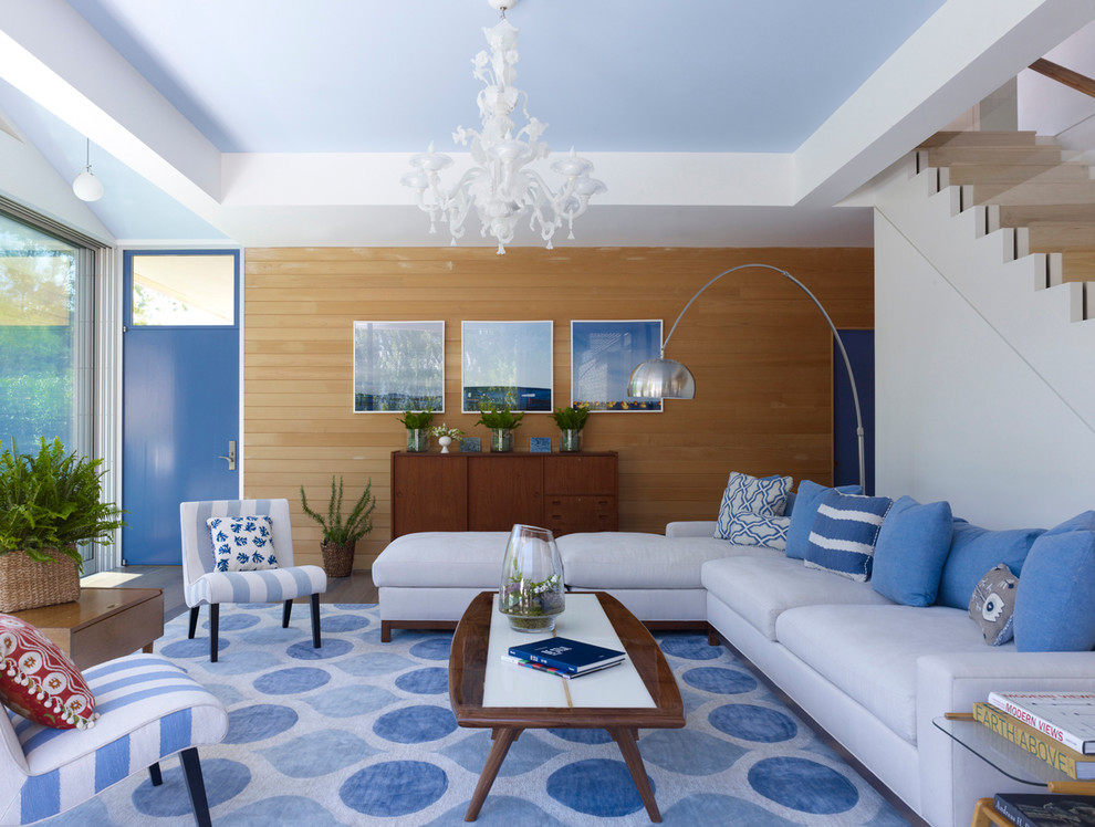 brown blue living room designs