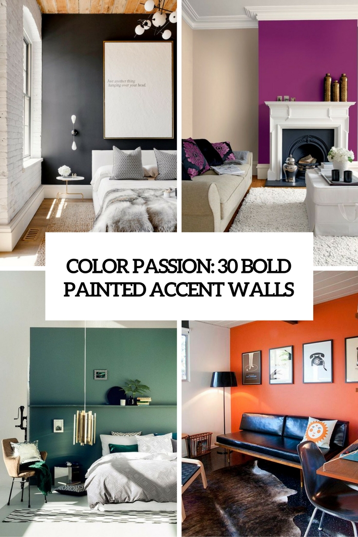 Color Passion 30 Bold Painted Accent Walls DigsDigs