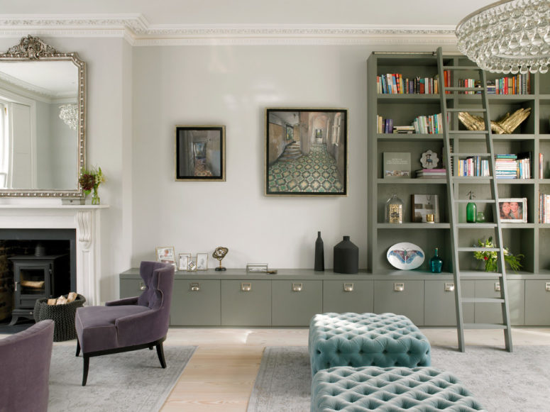 87 Green And Grey Living Room Decor Ideas DigsDigs