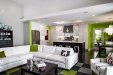 green grey living rooms