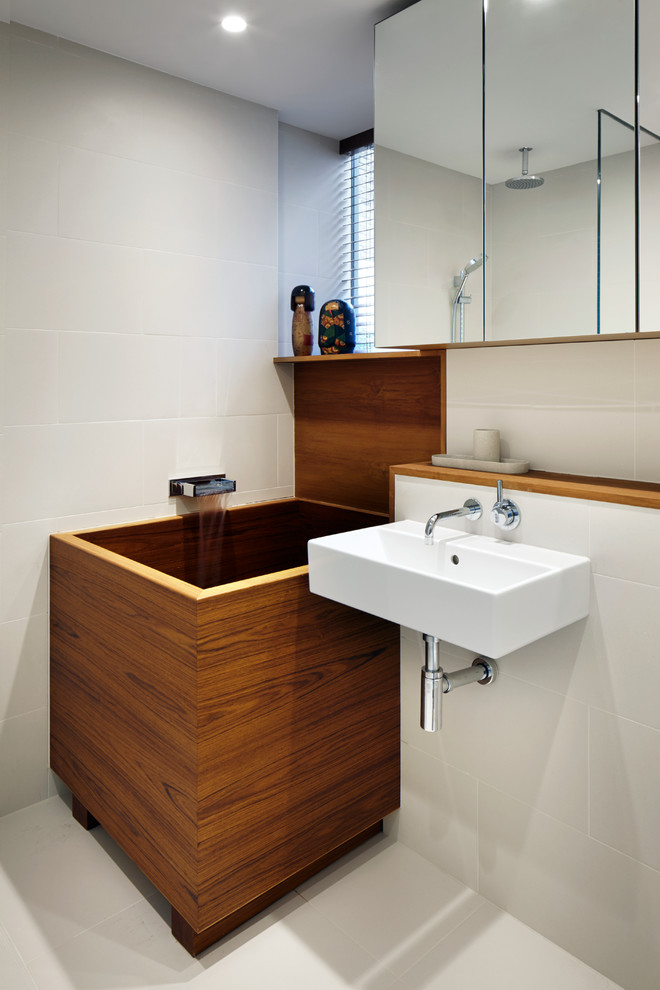 even a small bathroom could fit a japanese tub (Fraher Architects)