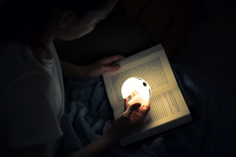 The piece is small and light, it's glowing and there's enough light for reading, opening the door or some other simple work The piece is small and light, it's glowing and there's enough light for reading, opening the door or some other simple work