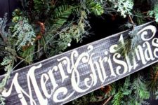 04 chalkboard Christmas sign to attach to a wreath