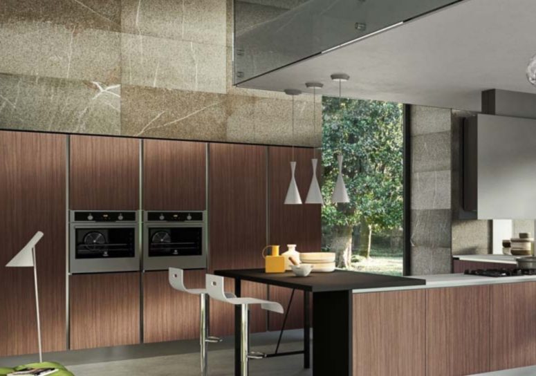 High quality cabinetry and surfaces are a practical solution, which is an often used space