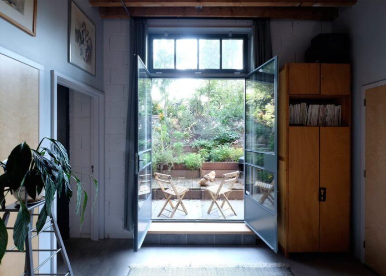 Most of inner spaces are connected with outside as there are several patios