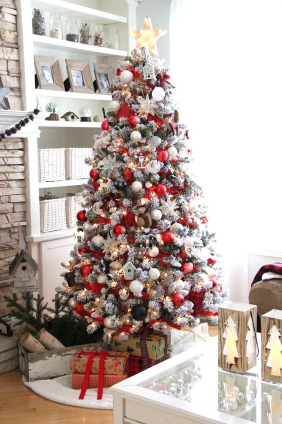 33 Cozy Red  And White  Christmas  D cor Ideas  DigsDigs