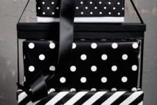 21 stripe and polka dot gift wraps are pure elegance