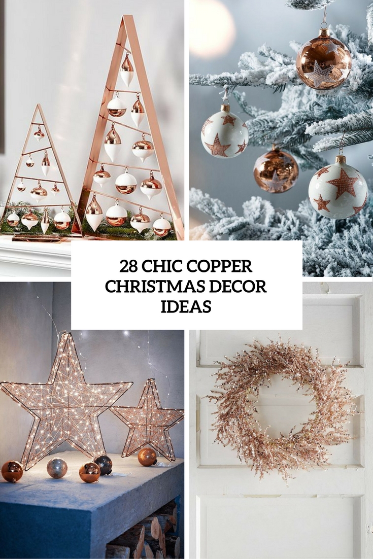 chic copper christmas decor ideas cover