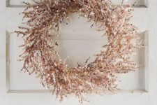 28 metallic copper wreath for decor
