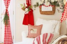 30 red and white textiles for decorating your home