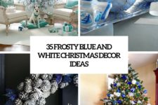 35 frosty blue and white christmas decor ideas cover