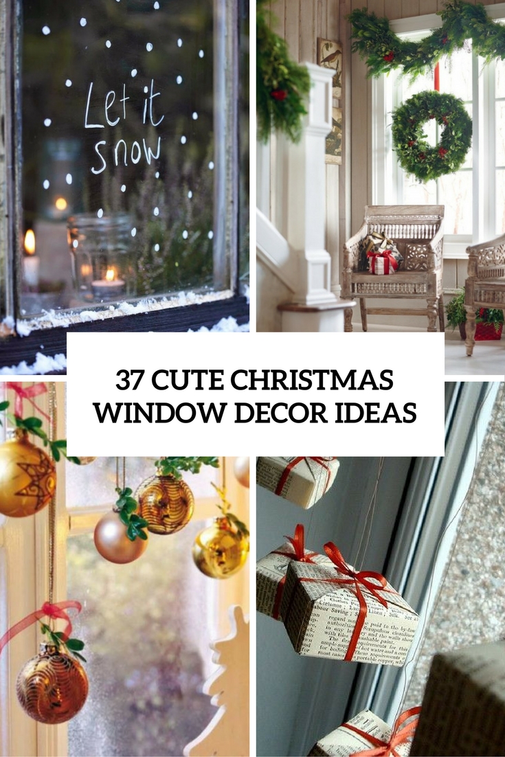 cute christmas window decor ideas cover