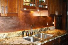 copper kitchen backsplashes